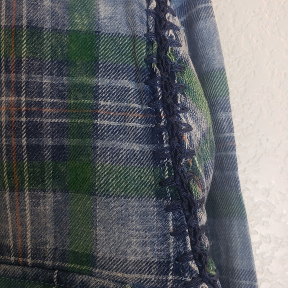 Blank NYC girls plaid button down shirt - Picture 3 of 7